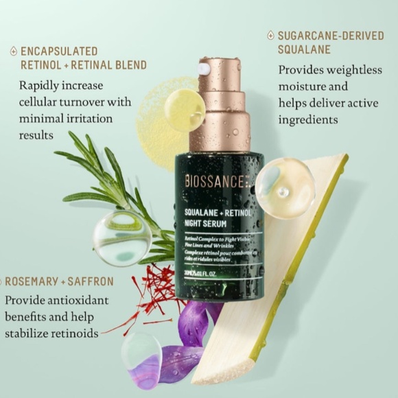 Biossance Squalane + Retinol Night Serum - Picture 2 of 7